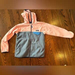 Patagonia Kids Pink and Blue Hoodie